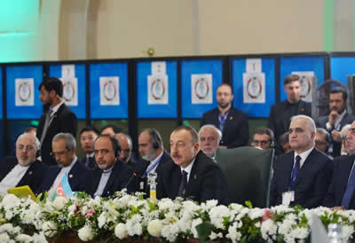 President Aliyev in 13th ECO summit 2017